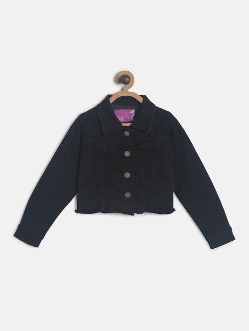 black cotton regular jackets - 17549604 - Standard Image - 1