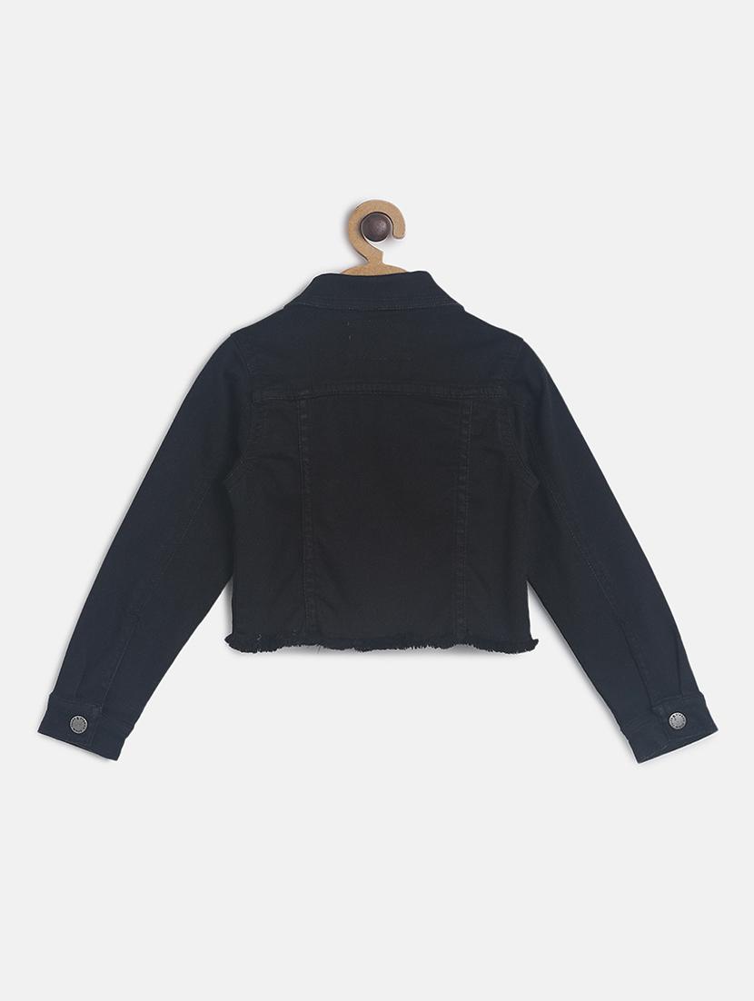 black cotton regular jackets - 17549604 - Zoom Image - 2