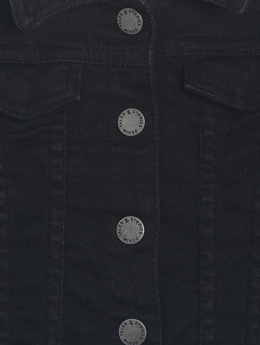 black cotton regular jackets - 17549604 - Zoom Image - 3