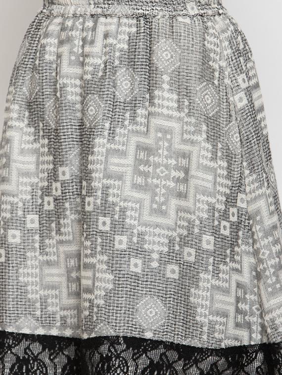 high rise printed a-line skirt - 17549644 - Zoom Image - 5