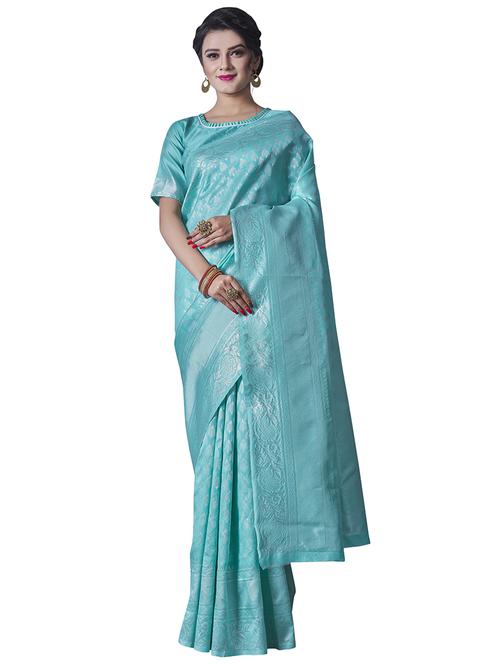 jacquard banarasi saree with blouse - 17549748 - Standard Image - 1