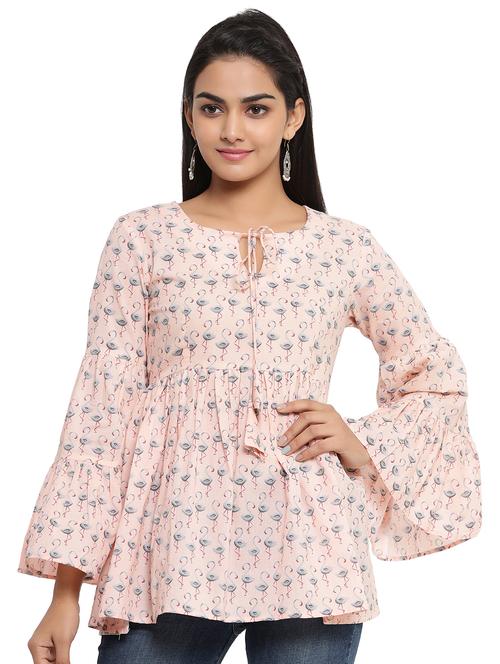 bell sleeves a-line top - 17549749 - Standard Image - 1