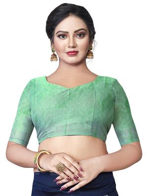 jacquard woven saree with blouse - 17549753 - Standard Image - 3