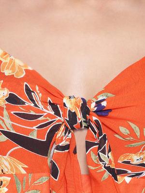 floral layered romper jumpsuit - 17549810 - Standard Image - 4