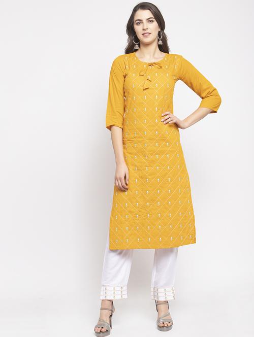 embroidered kurta pant set - 17549904 - Very Small Image - 1