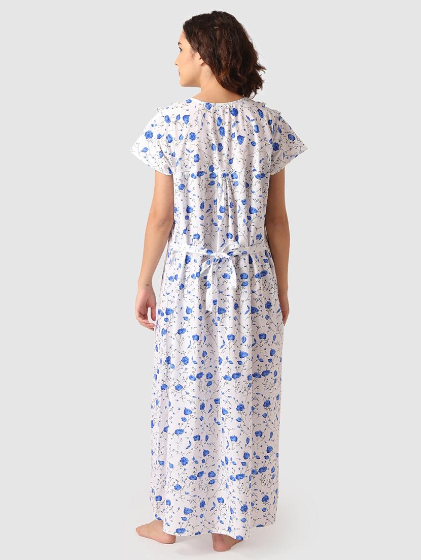 lace detail floral nighty - 17550278 - Zoom Image - 5