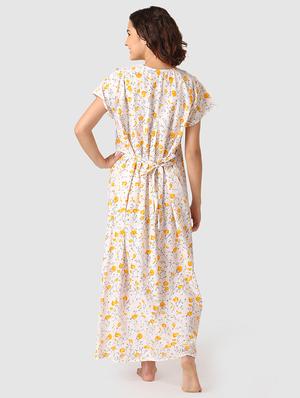 lace detail floral nighty - 17550280 - Standard Image - 5