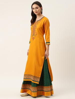 embroidered unstitched suit - 17550365 - Standard Image - 2