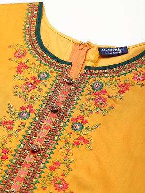embroidered unstitched suit - 17550365 - Standard Image - 4