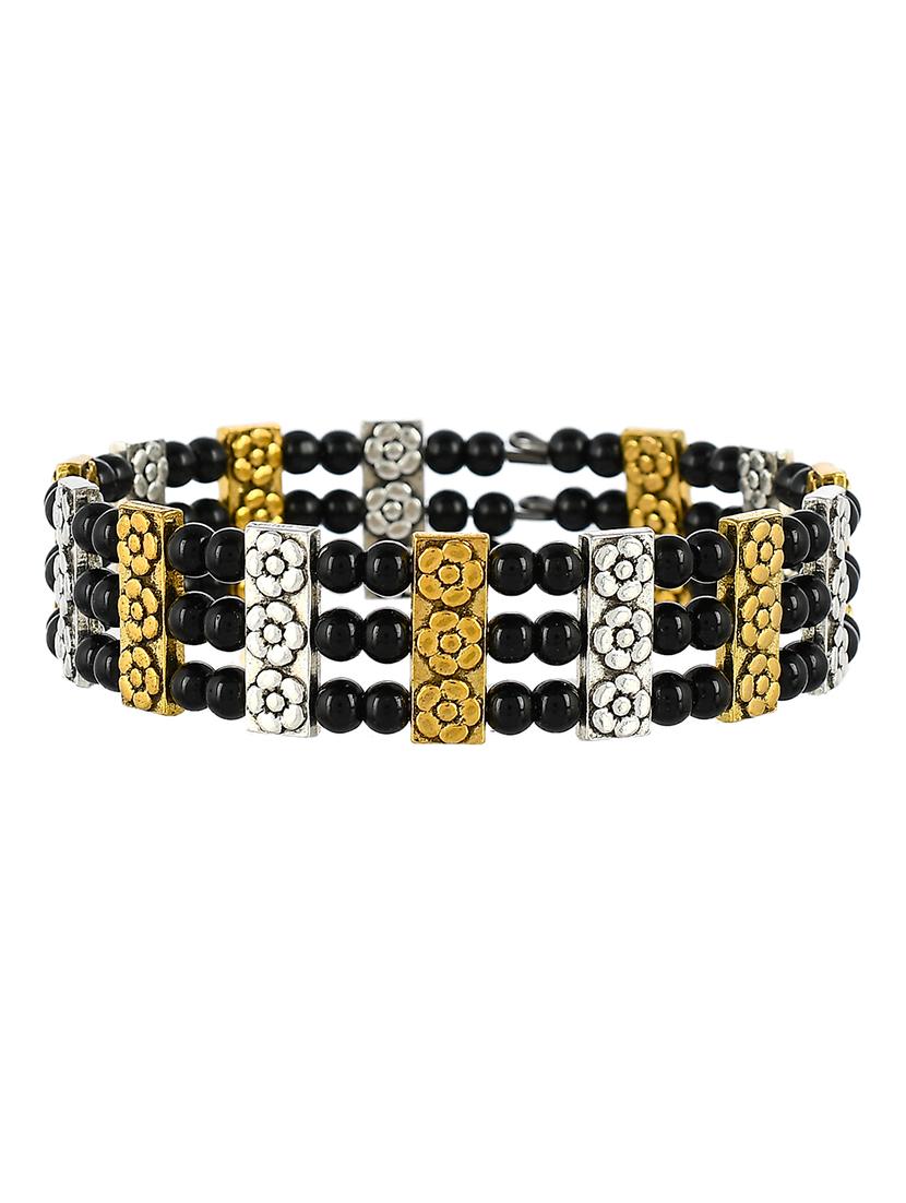 black brass cuffs bracelet - 17550375 - Zoom Image - 2