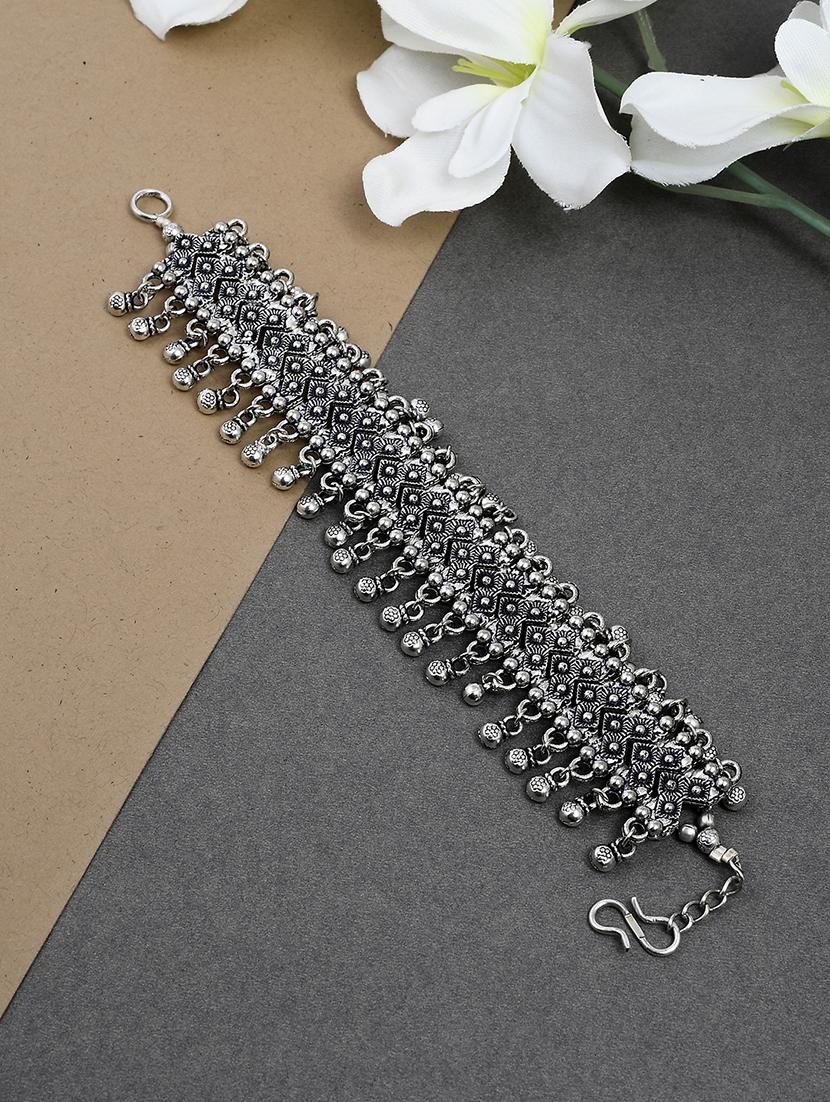 silver brass cuffs bracelet - 17550380 - Zoom Image - 1