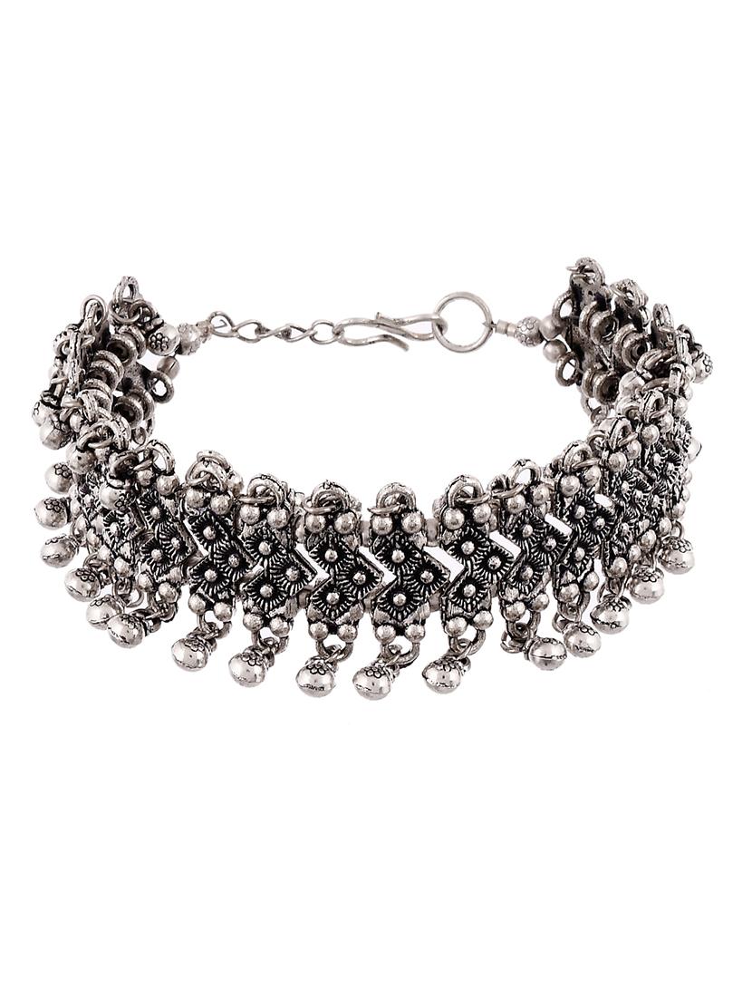 silver brass cuffs bracelet - 17550380 - Zoom Image - 2