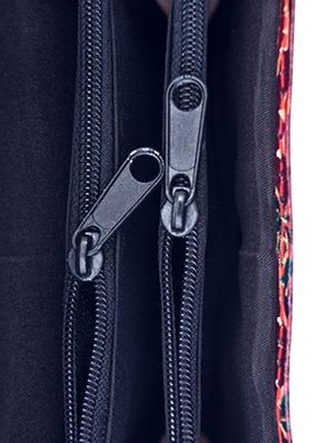 multi colored leather fold over clutch - 17550465 - Standard Image - 4