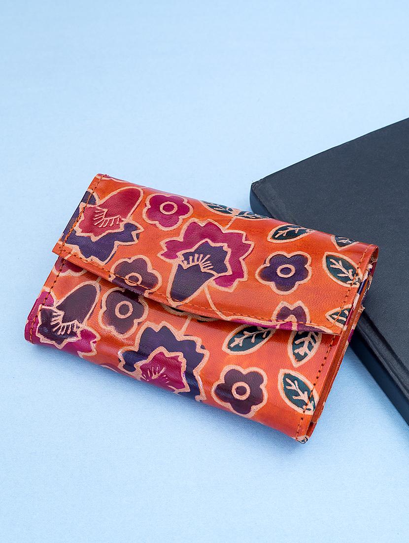 multi colored leather fold over clutch - 17550494 - Zoom Image - 1