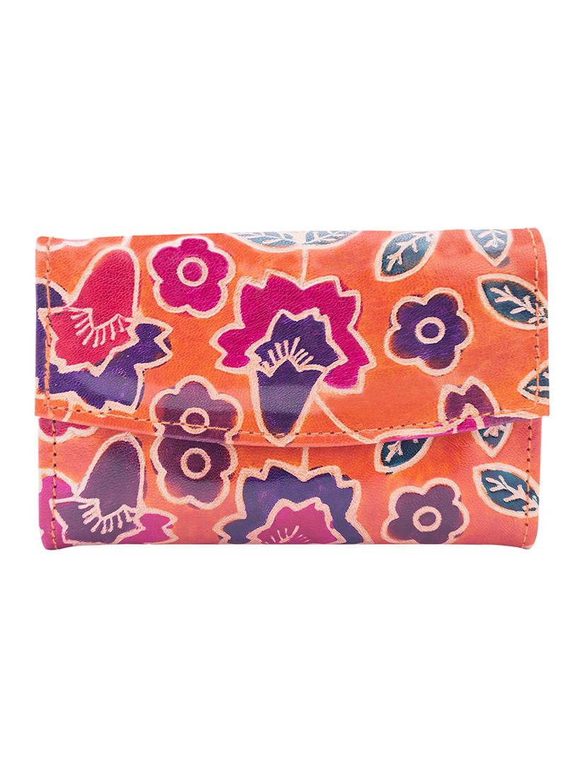 multi colored leather fold over clutch - 17550494 - Zoom Image - 2