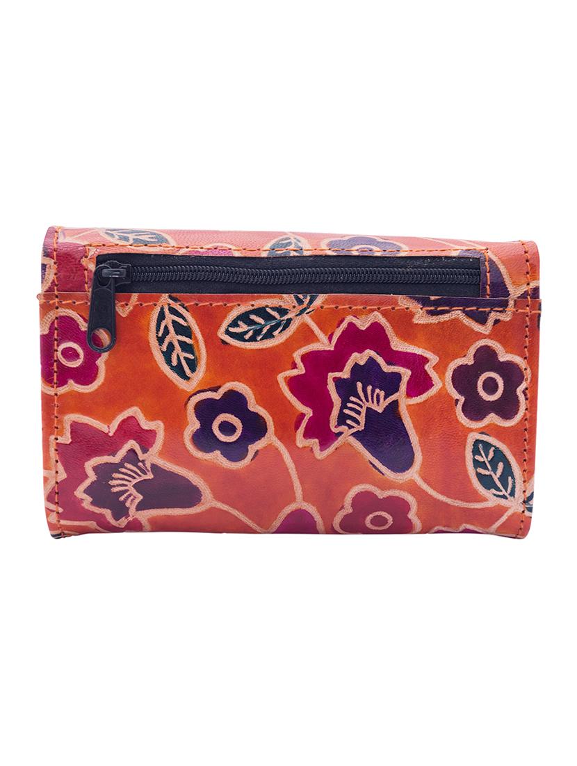 multi colored leather fold over clutch - 17550494 - Zoom Image - 3