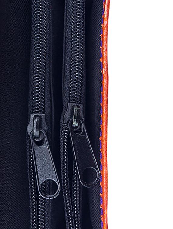 multi colored leather fold over clutch - 17550494 - Zoom Image - 4