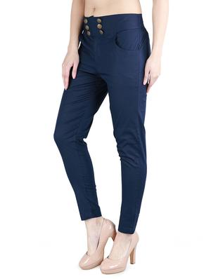 button detail solid trouser - 17550499 - Standard Image - 2
