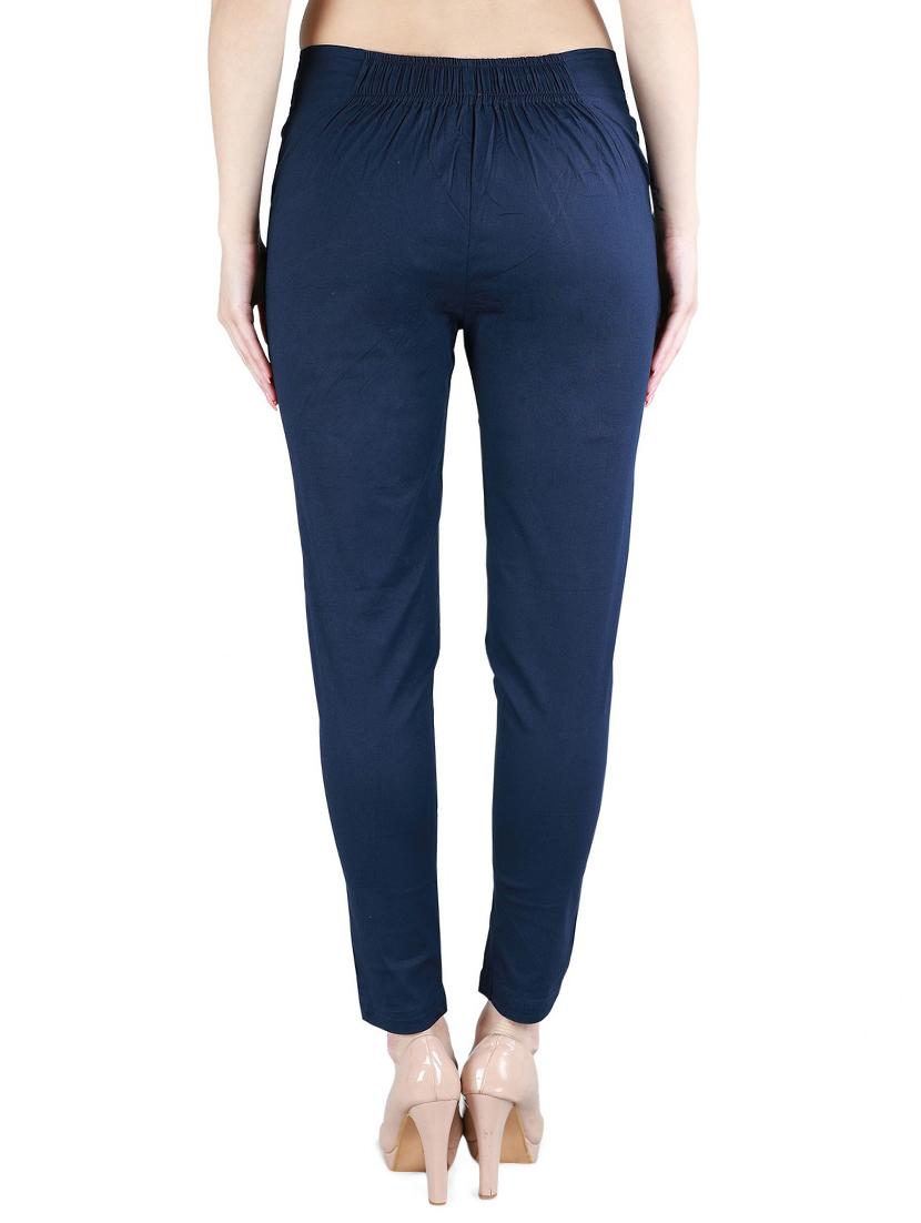 button detail solid trouser - 17550499 - Zoom Image - 3