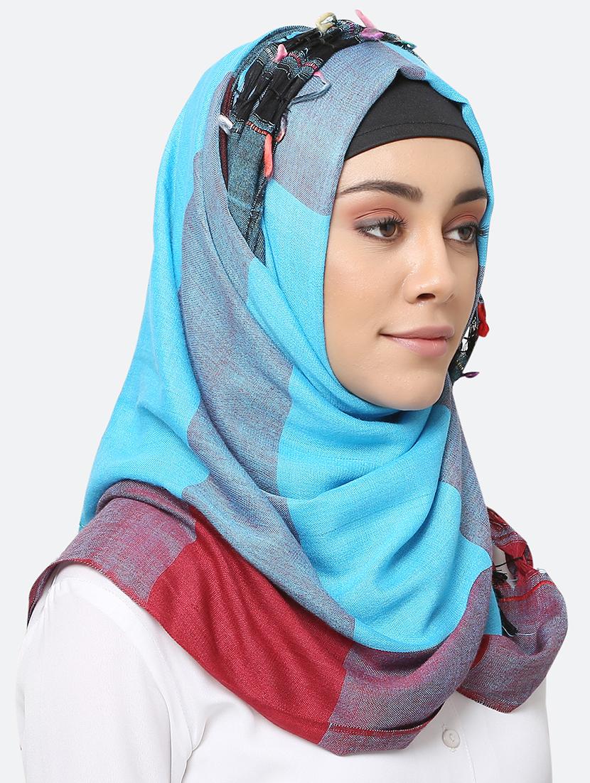 multi colored viscose scarf - 17550554 - Zoom Image - 2