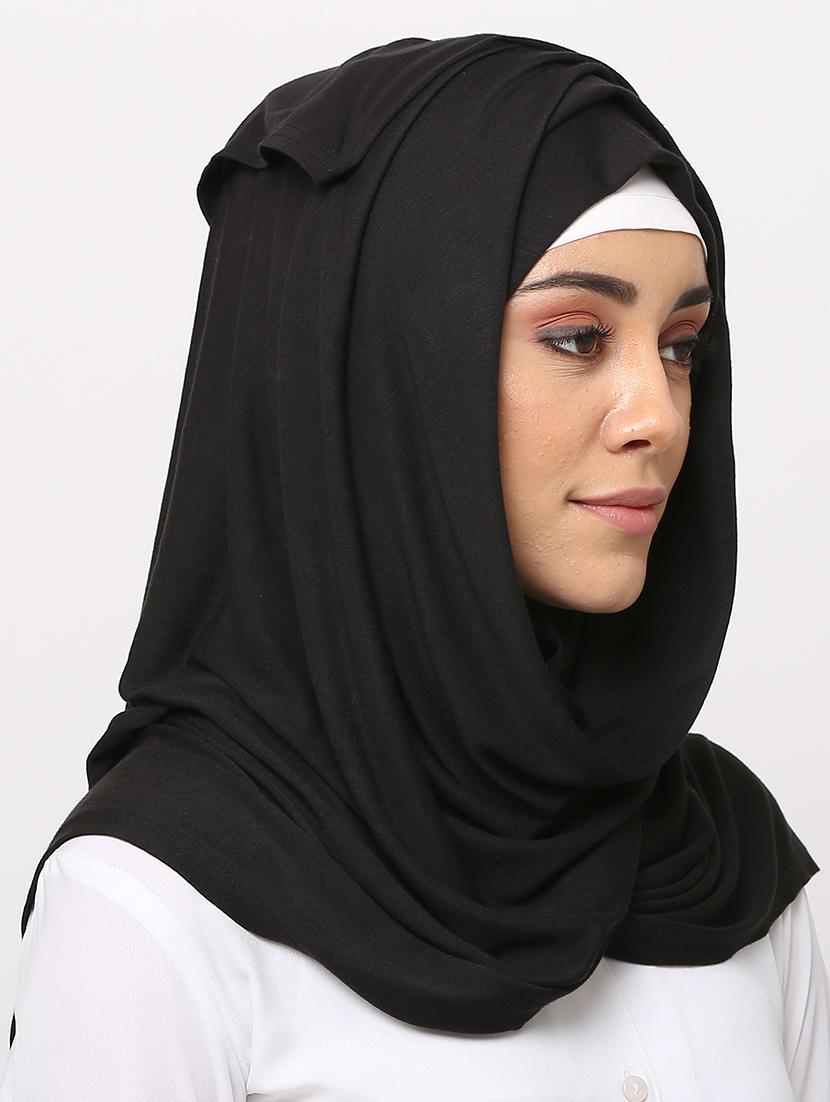 black jersey scarf - 17550573 - Zoom Image - 2