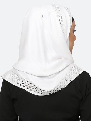 white viscose scarf - 17550576 - Standard Image - 3