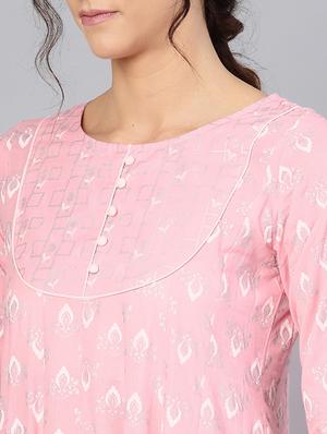 printed anarkali kurta - 17550622 - Standard Image - 5