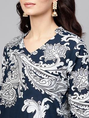 floral print kurta salwar set - 17550660 - Standard Image - 5