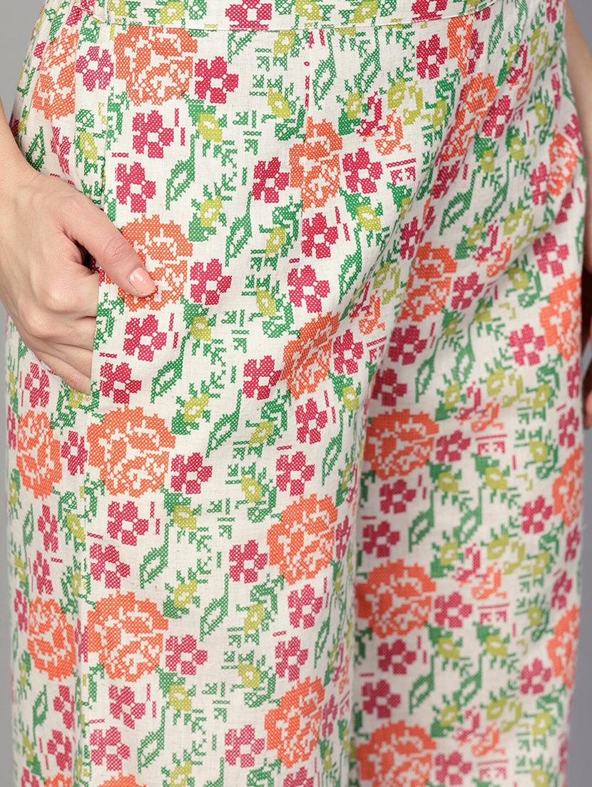 checkered kurta palazzo set - 17550661 - Zoom Image - 6