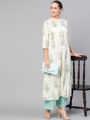 printed kurta palazzo set - 17550664 - Standard Image - 4