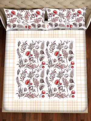 shades of shraddha double bedsheet set super king size 300 tc 100% cotton multi colour - 17550704 - Standard Image - 3