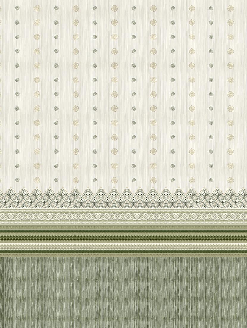 shades of shraddha double bedsheet set super king size 300 tc 100% cotton green colour - 17550713 - Zoom Image - 4