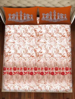 shades of shraddha double bedsheet set super king size 300 tc 100% cotton brown colour - 17550720 - Standard Image - 3