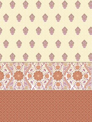 shades of shraddha double bedsheet set super king size 300 tc 100% cotton orange colour - 17550730 - Standard Image - 4