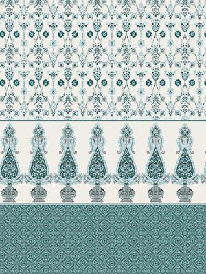 shades of shraddha double bedsheet set super king size 300 tc 100% cotton teal colour - 17550732 - Standard Image - 4