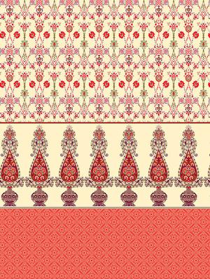 shades of shraddha double bedsheet set super king size 300 tc 100% cotton red colour - 17550734 - Standard Image - 4