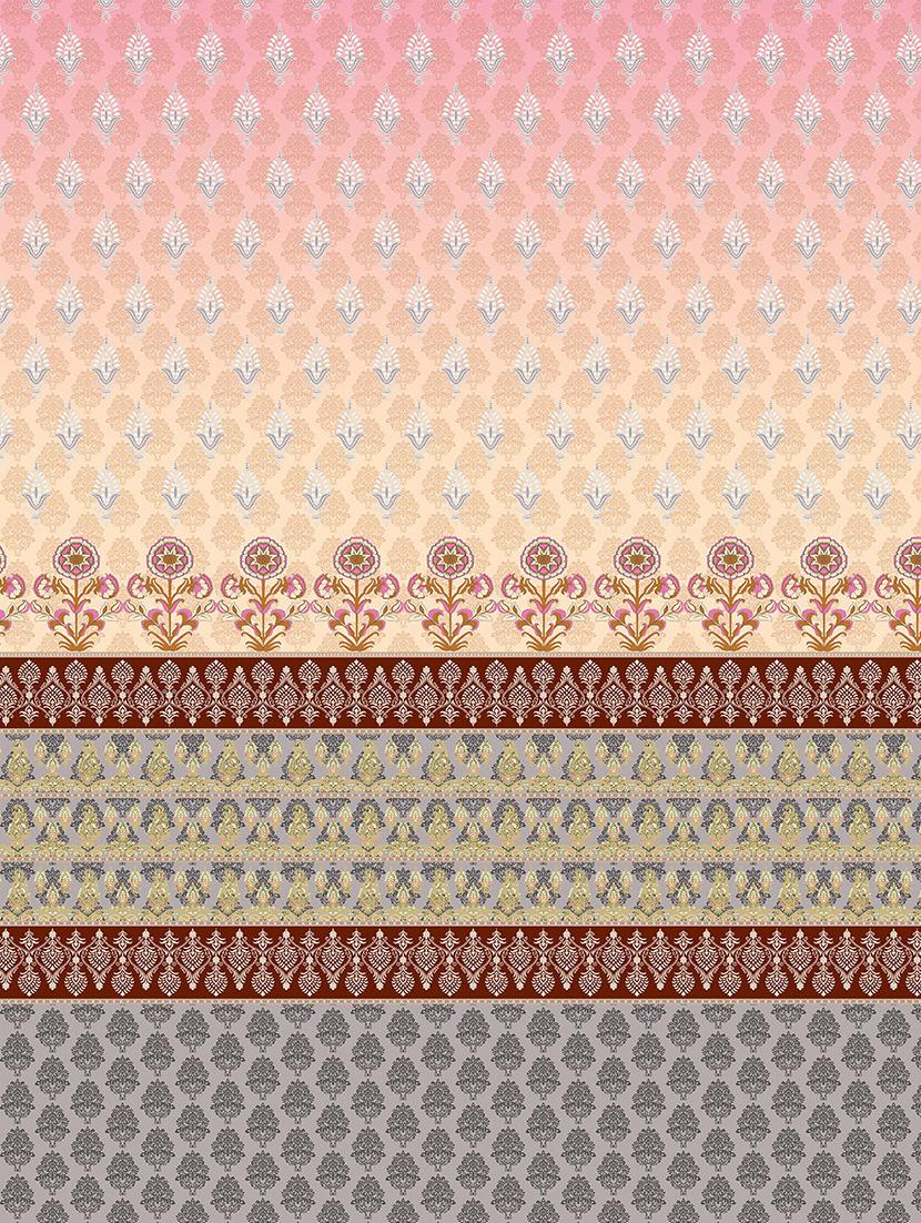 shades of shraddha double bedsheet set super king size 300 tc 100% cotton orange colour - 17550741 - Zoom Image - 4