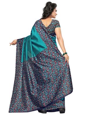 floral casual saree with blouse - 17550755 - Standard Image - 2