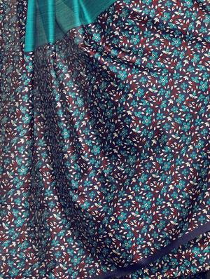 floral casual saree with blouse - 17550755 - Standard Image - 3