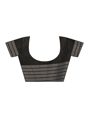 striped printed saree with blouse - 17550768 - Standard Image - 3