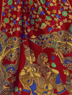 floral printed saree with blouse - 17550770 - Standard Image - 4