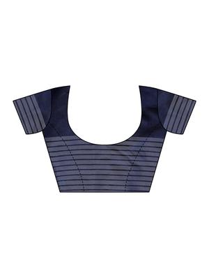 stripe printed saree with blouse - 17550788 - Standard Image - 3