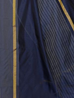 stripe printed saree with blouse - 17550788 - Standard Image - 4