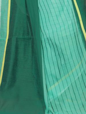 stripe printed saree with blouse - 17550790 - Standard Image - 4