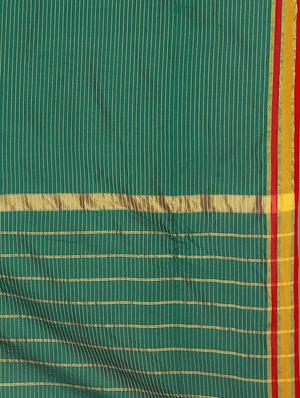 solid bordered saree with blouse - 17550883 - Standard Image - 4
