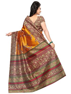 kalamkari printed saree with blouse - 17550892 - Standard Image - 2