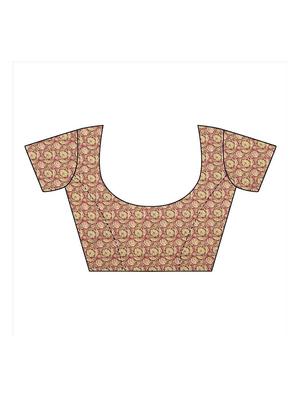 kalamkari printed saree with blouse - 17550892 - Standard Image - 3