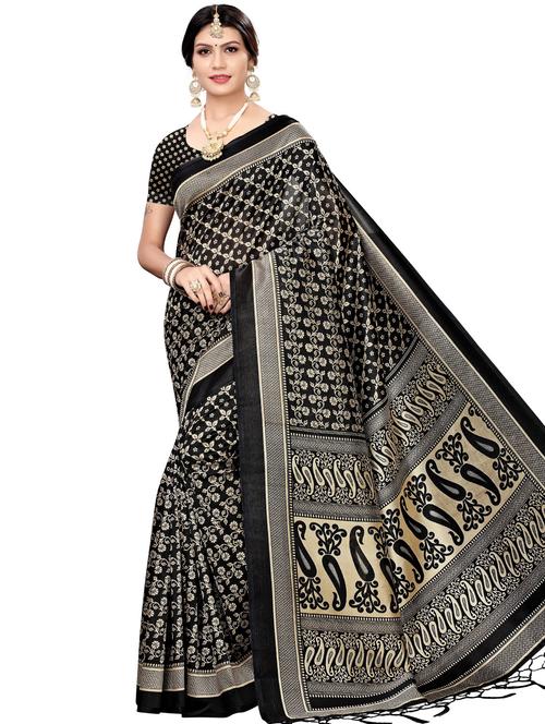 paisley self design saree with blouse - 17550924 - Standard Image - 1