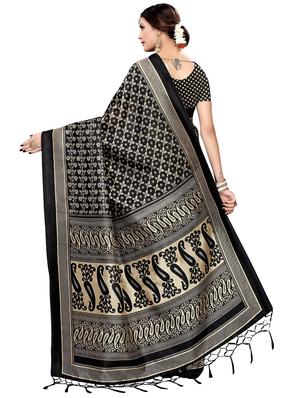 paisley self design saree with blouse - 17550924 - Standard Image - 2