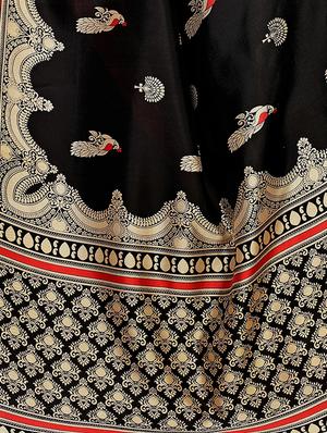 conversational printed saree with blouse - 17550964 - Standard Image - 4